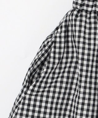 ANY KIDS シャンブレーライクスカート ブラック×ギンガム