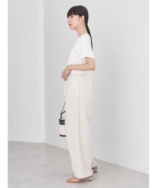 earth music&ecology ＳＥＴ２点レースキャミソール＋ＴＥＥ Ivory