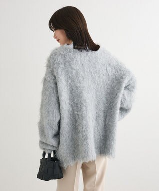 Green Parks ・ｓｗｉｎｇ　ｂｙ　２ｗａｙロング起毛カーディガ Light Gray