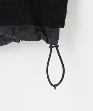 JOSEPH ABBOUD MOUNTAIN 【吸水速乾/通気性】ハイゲージワッフル Ｔシャツ ブラック系