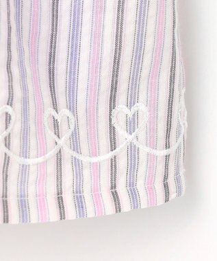 ANY KIDS キャミソール ドッキングTシャツ ラベンダーストライプ