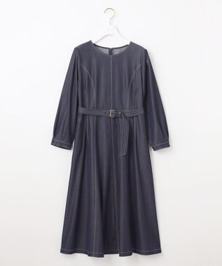 ANY SIS 【洗える】デニムライクシャンブレー ワンピース シャンブレー