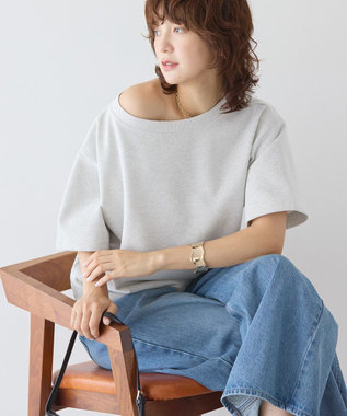 AMERICAN HOLIC 2WAYオフショルスウェット半袖プルオーバー