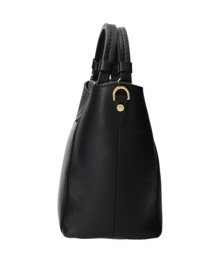 INTER-CHAUSSURES 【LORISTELLA】レザーハンドルハンドバッグ ブラック