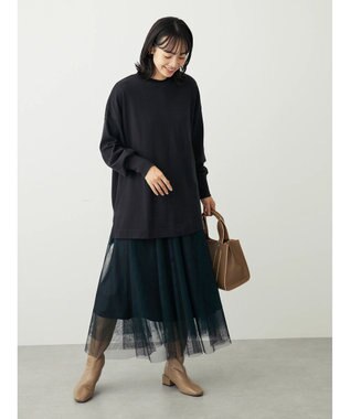 Green Parks ＢＰセンターシームミニ裏毛プルオーバー Black