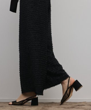 GRACE CONTINENTAL カットジャガードサロペット ブラック