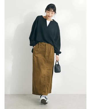 CRAFT STANDARD BOUTIQUE 　裏毛レイヤード風プルオーバー Black