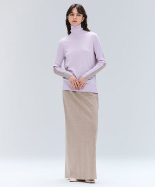 BEIGE， 【VERY NaVY12月号掲載】MONTAIGNE / イージーウエストウールロングスカート Taupe