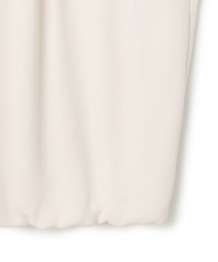 23区 S 【洗える】シルキーデシン ボールチェーン バルーン ブラウス ベージュ系