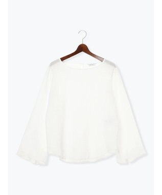 Te chichi クレープフレアスリーブブラウス【AOYAMA FASHION ASSOCIATION × Te chichi】 オフホワイト