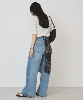 AMERICAN HOLIC スクエアネック5分袖プルオーバー Oatmeal