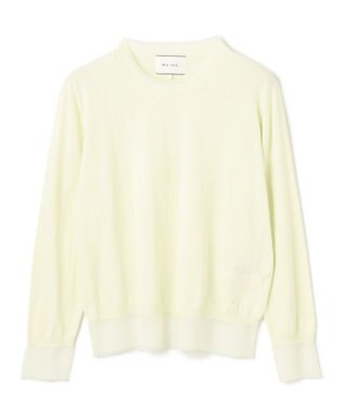 BEIGE， 【洗える】JULIE / シルク混クルーネックシアートップス Sage