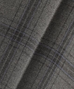 ANY SIS 【保温性あり/洗える】サーモ 2WAYストレッチ ワイドパンツ モノトーンチェック