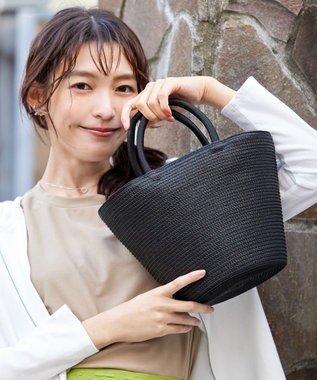 Tiaclasse 【新色追加】テーパードコロールバッグ ブラック