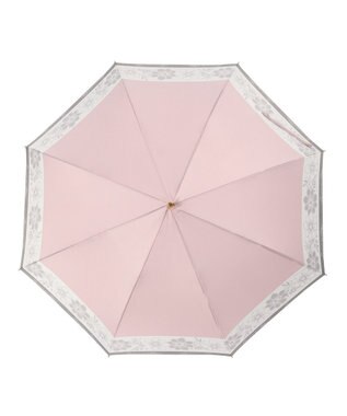 MOONBAT LANVIN en Bleu 【耐風】長傘 サテンプリントフラワー ピンク