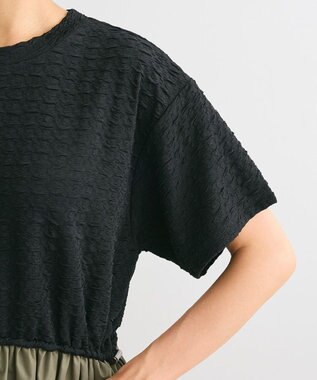 Green Parks ドロストドッキングワンピース Black