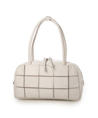 UNBILLION ピークスピーク PEAKS PEAK / 牛革パッチワーク横長ボストン