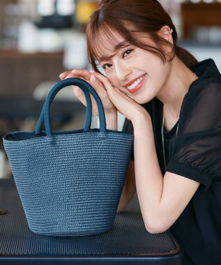 Tiaclasse 【新色追加】テーパードコロールバッグ ブルー