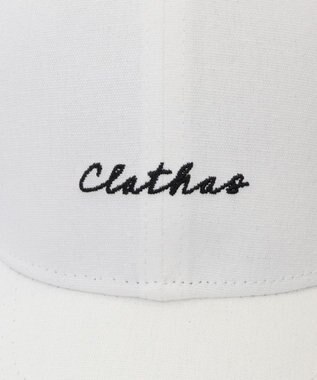 AURORA 【 CLATHAS.（クレイサス）】刺繍チャーム付きキャップ オフホワイト
