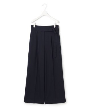 ICB 【洗える】Vi/Peブッチャー タックワイドパンツ ネイビー系