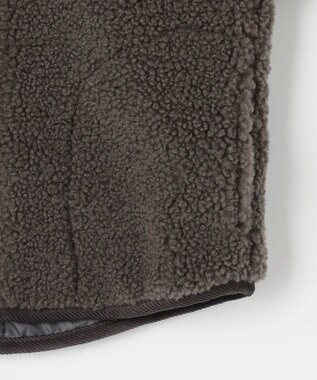 J.PRESS KIDS 【100-130cm】スタンドカラー ボア ブルゾン ブラウン系