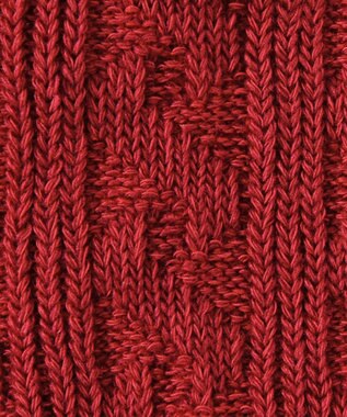 MIKI HOUSE HOT BISCUITS 【80-120cm】ケーブルニット編みレギンス 赤