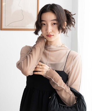 WEGO グラデーションシアーロンT ベージュ