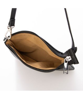 UNBILLION カシュカシュ cachecache / 雑材風アシンメトリートート ブラック