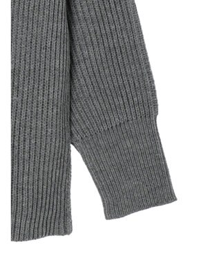 Green Parks 洗える　Ｖネックニットカーディガン Gray Mixture