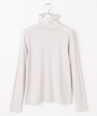 J.PRESS LADIES L タートルジャージー カットソー グレージュ系