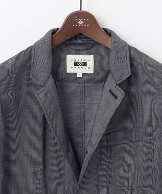 JOSEPH ABBOUD 【JAPANファブリック/軽量】ドライワッシャー ブルゾン ネイビー系