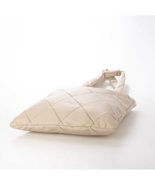 UNBILLION カシュカシュ cachecache / 合皮×ナイロンリバーシブルトート アイボリー