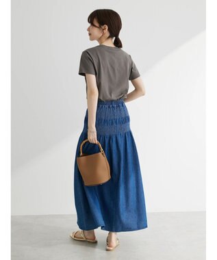 Green Parks ・Ｐｅｔｉｔ　Ｆｌｅｕｒ　ロゴ刺繍Ｔシャツ Charcoal Gray