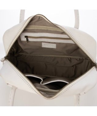 UNBILLION ピークスピーク PEAKS PEAK / 牛革パッチワーク横長ボストン アイボリー