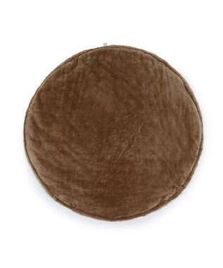 PET PARADISE ペットパラダイス くまちゃん 遠赤外線 ボアマット 丸型 (105cm) ブラウン