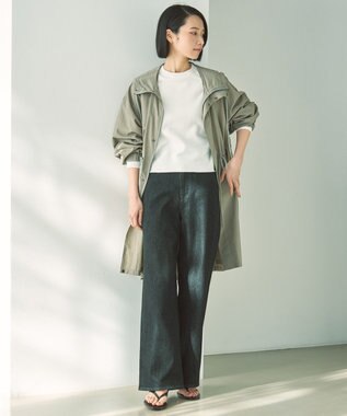 UNFILO ナイロンモッズコート カーキ