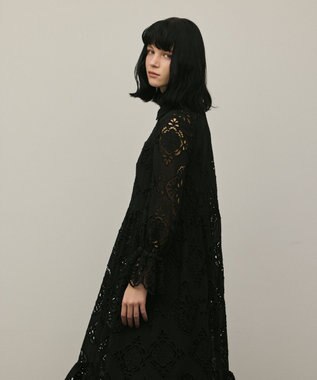 GRACE CONTINENTAL カットレースワンピース ブラック