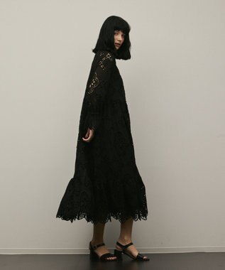 GRACE CONTINENTAL カットレースワンピース ブラック