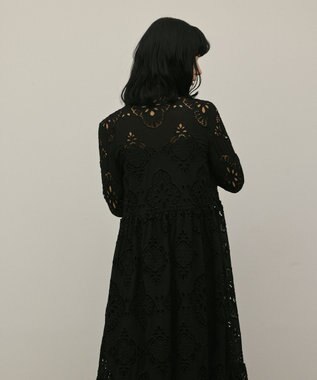 GRACE CONTINENTAL カットレースワンピース ブラック