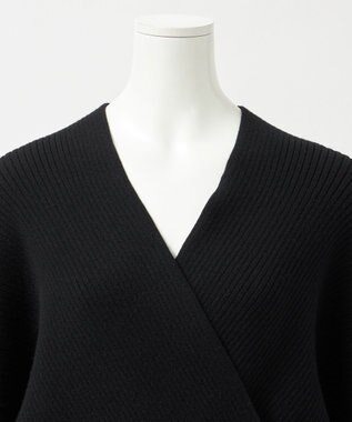 23区 S 【エステータ】カシュクール ニット ブラック系