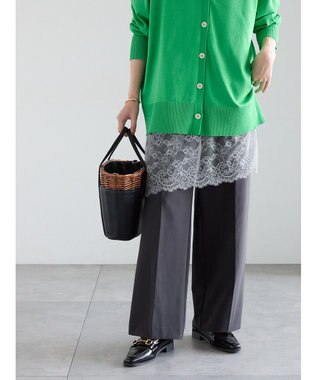 Te chichi 【雑誌掲載アイテム】ダブルクロスイージーワイドパンツ