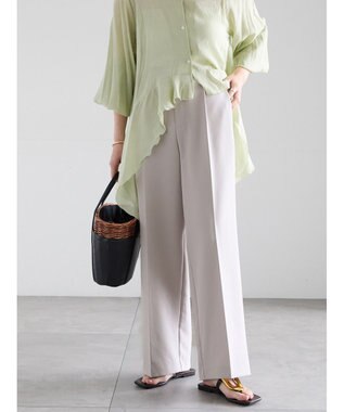 Te chichi 【雑誌掲載アイテム】ダブルクロスイージーワイドパンツ