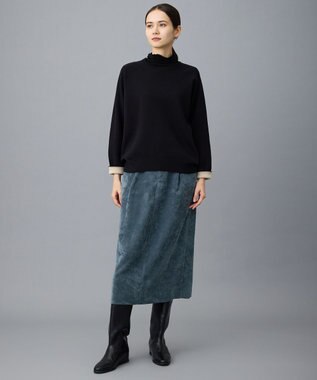 自由区 【SHIHOさん着用】ストレートインヒールロング ブーツ ブラック