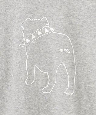 J.PRESS KIDS 【140-170cm】バックブル ラインプリント カットソー ライトグレー系