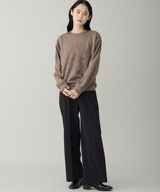 UNFILO MENS 【男女兼用】クリーンスエード エンボスロゴ クルー モカ