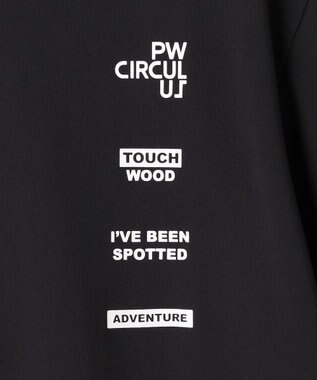 PW CIRCULUS 【MEN】メッシュコンビ モックネック ゴルフ ブラック系