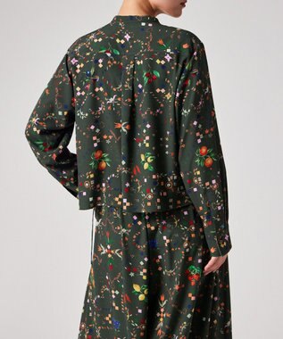 Paul Smith Keepsakeプリント ブラウス カーキ