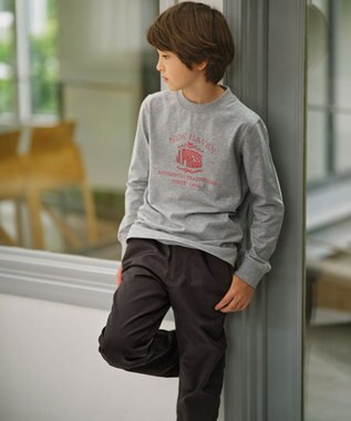 J.PRESS KIDS 【110-130cm】フロントロゴ カットソー グレー系