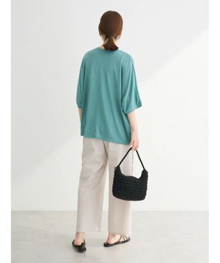 Green Parks よくばり　半袖カットドルマンカーディガン Mint