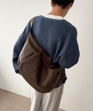 WEGO 【ユニセックス着用ITEM】タックポケットBIGショルダー ブラウン